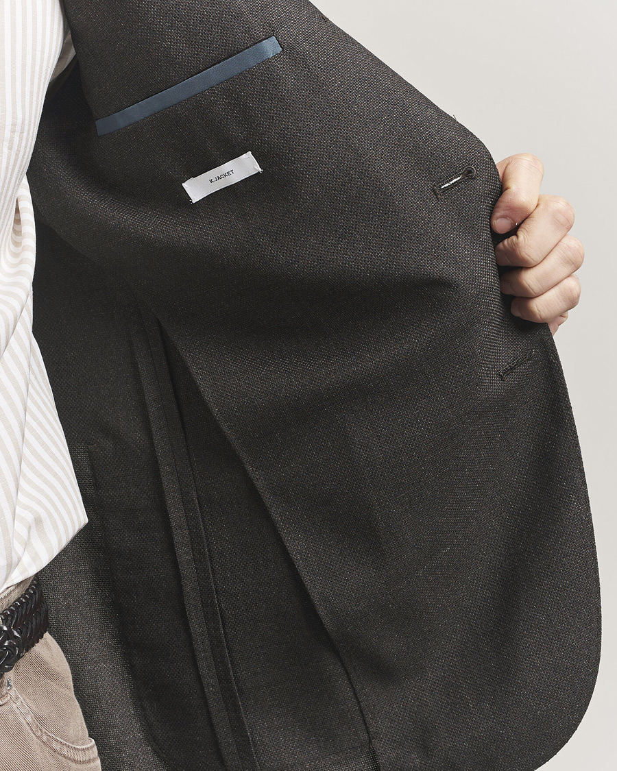 Herre | Blazere & jakker | Boglioli | K Jacket Wool Hopsack Blazer Dark Brown