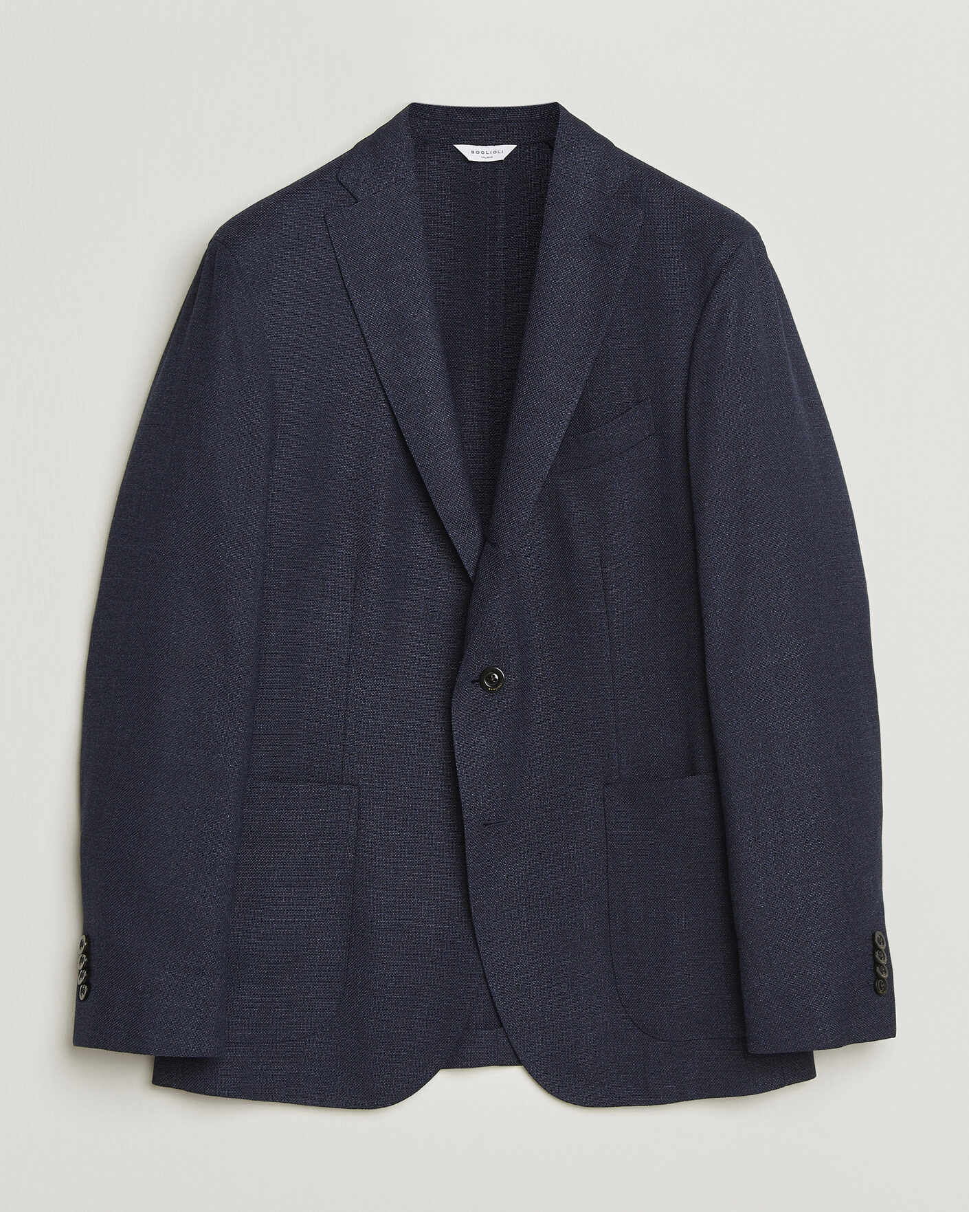Herre | Blazere & jakker | Boglioli | K Jacket Wool Hopsack Blazer Dark Blue