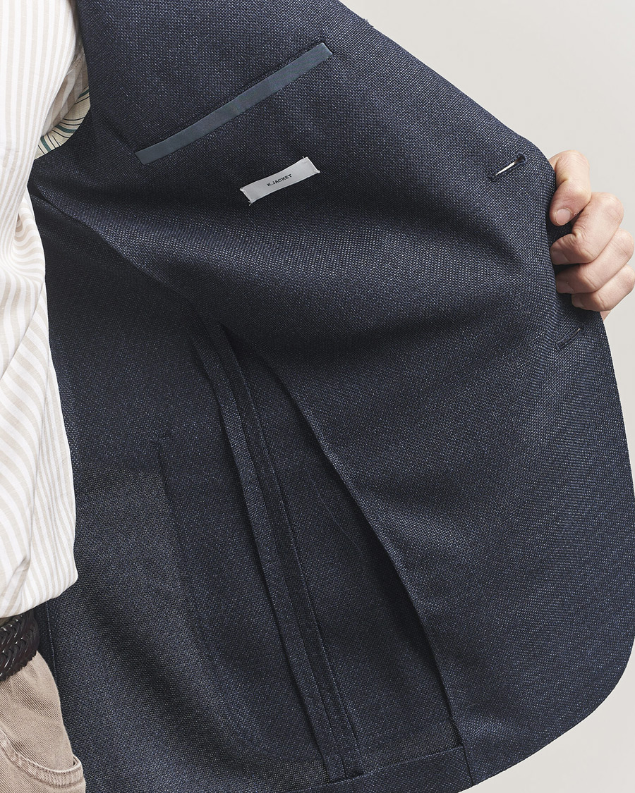 Herre | Blazere & jakker | Boglioli | K Jacket Wool Hopsack Blazer Dark Blue