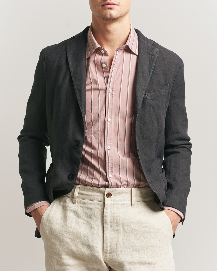 Herre | Blazere & jakker | Boglioli | K Jacket Linen Blazer Dark Brown