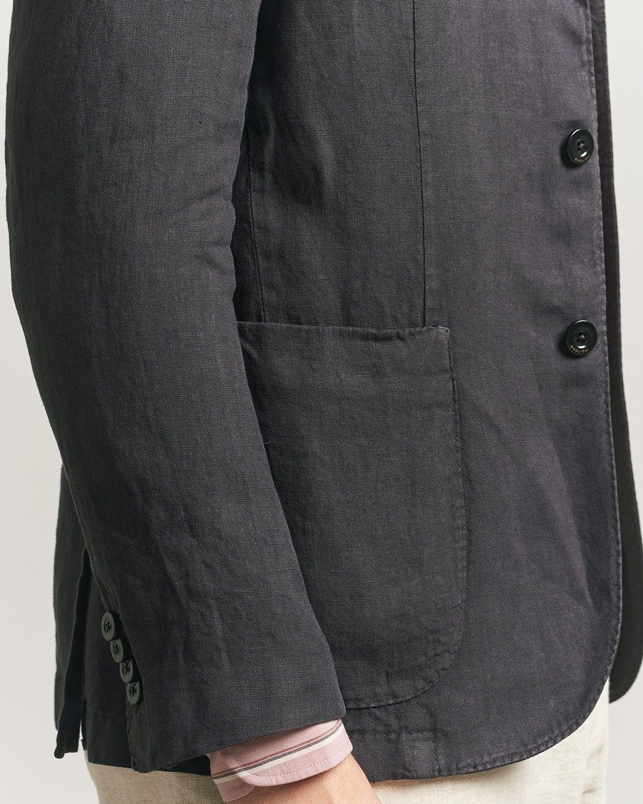 Herre | Blazere & jakker | Boglioli | K Jacket Linen Blazer Dark Brown
