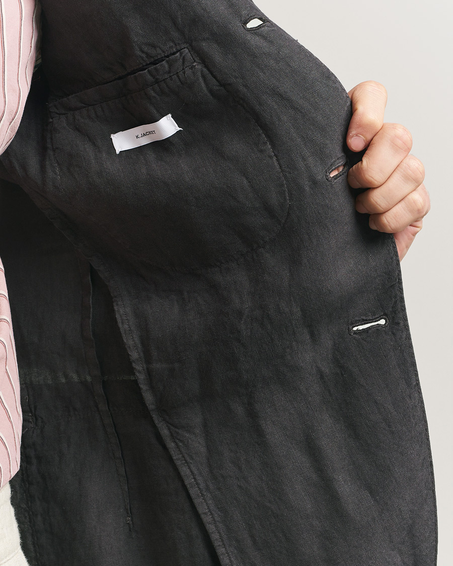 Herre | Blazere & jakker | Boglioli | K Jacket Linen Blazer Dark Brown