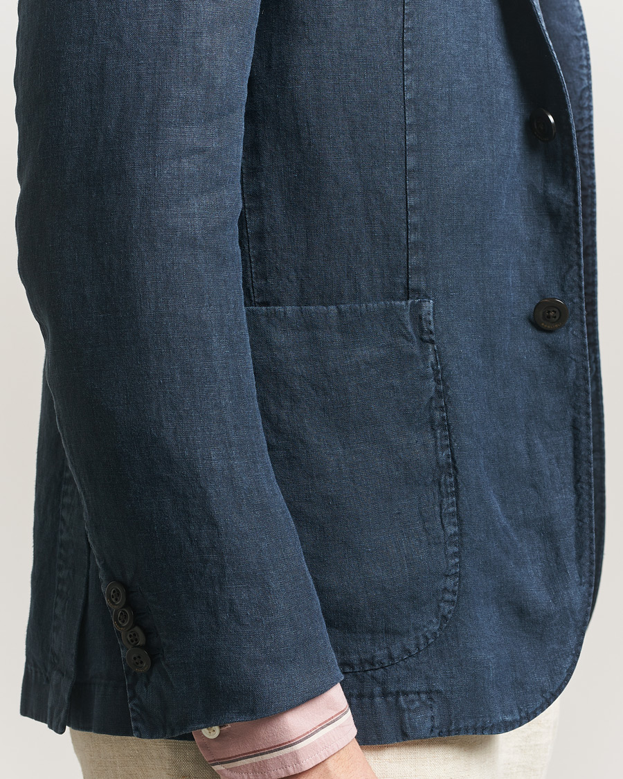 Herre | Blazere & jakker | Boglioli | K Jacket Linen Blazer Navy