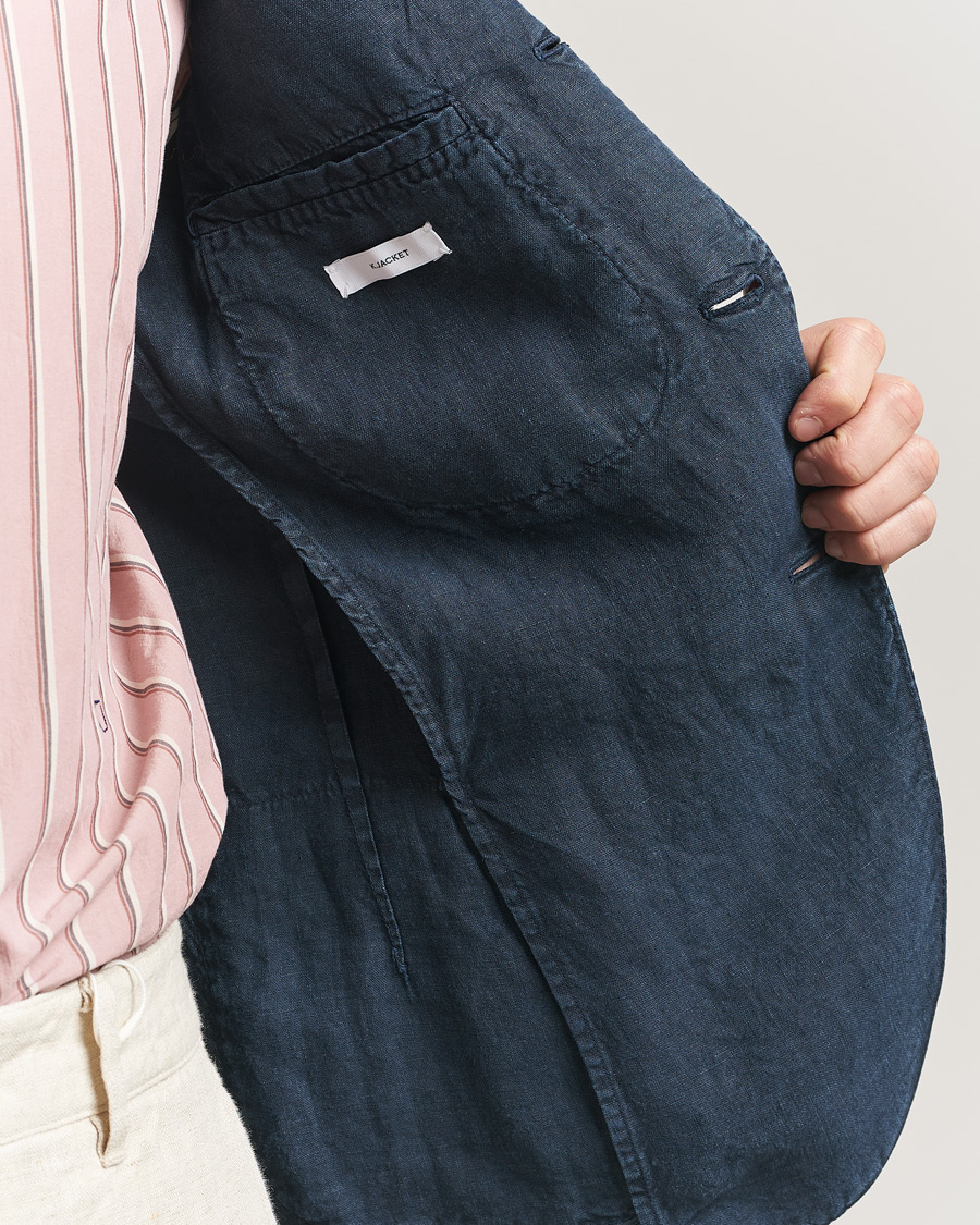 Herre | Blazere & jakker | Boglioli | K Jacket Linen Blazer Navy