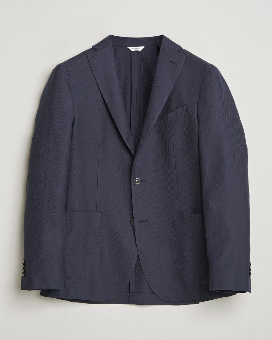 Herre | Blazere & jakker | Boglioli | K Jacket Loro Piana Cotton/Cashmere Blazer Navy
