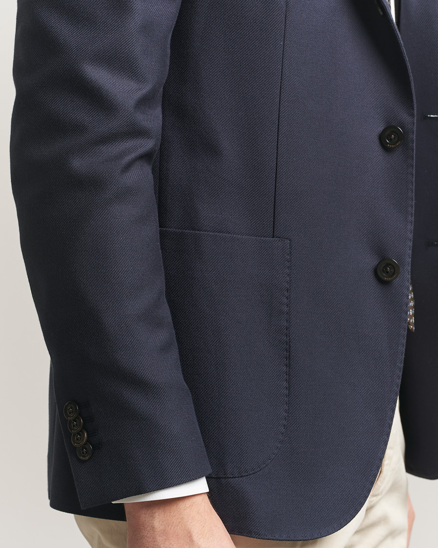 Herre | Blazere & jakker | Boglioli | K Jacket Loro Piana Cotton/Cashmere Blazer Navy