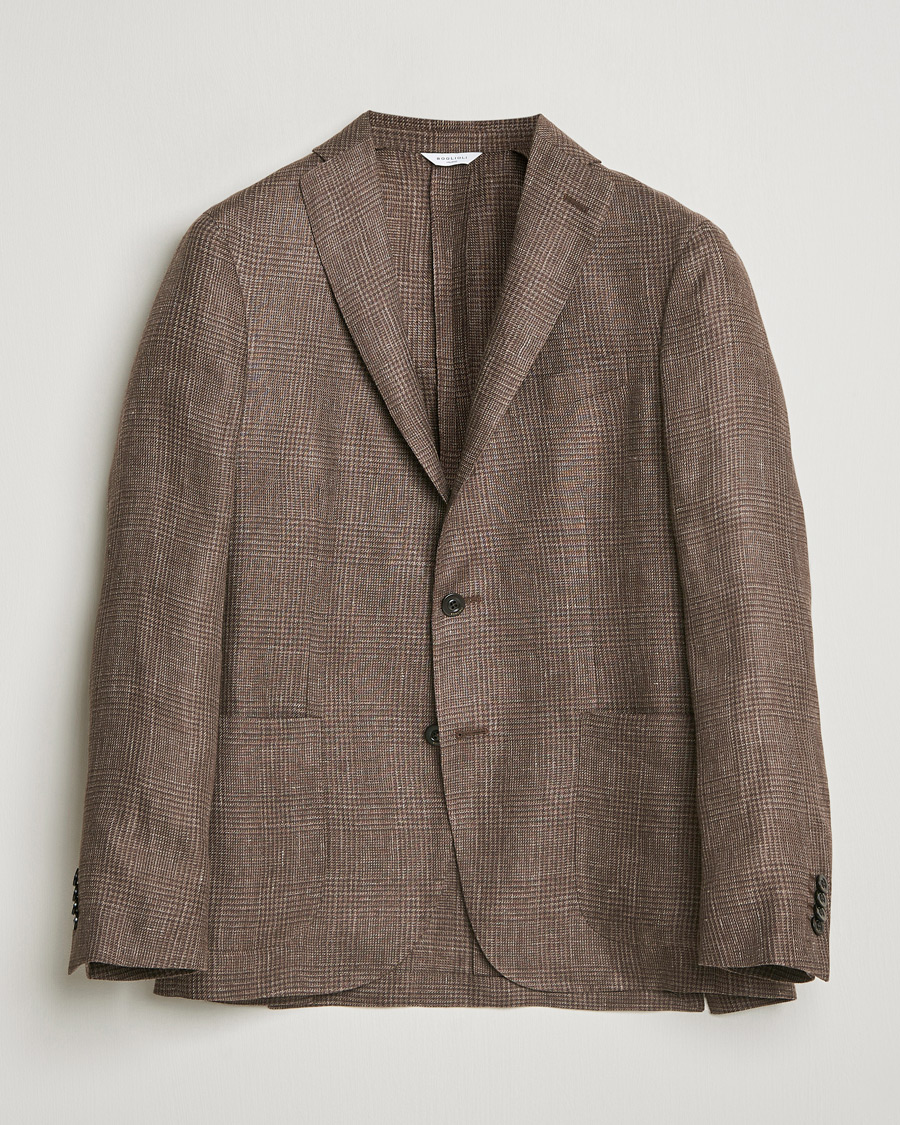 Herre | Blazere & jakker | Boglioli | K Jacket Prince Of Wales Blazer Dark Brown