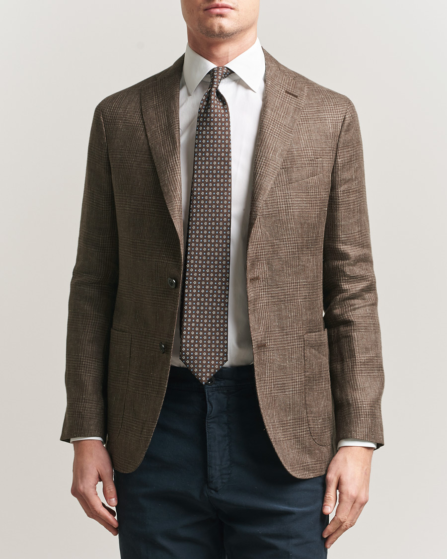 Herre | Blazere & jakker | Boglioli | K Jacket Prince Of Wales Blazer Dark Brown