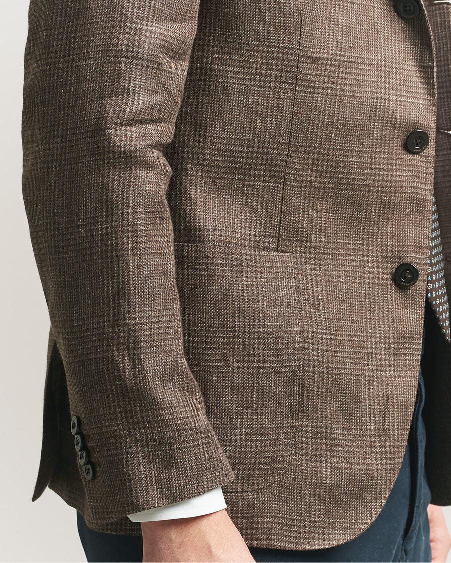 Herre | Blazere & jakker | Boglioli | K Jacket Prince Of Wales Blazer Dark Brown