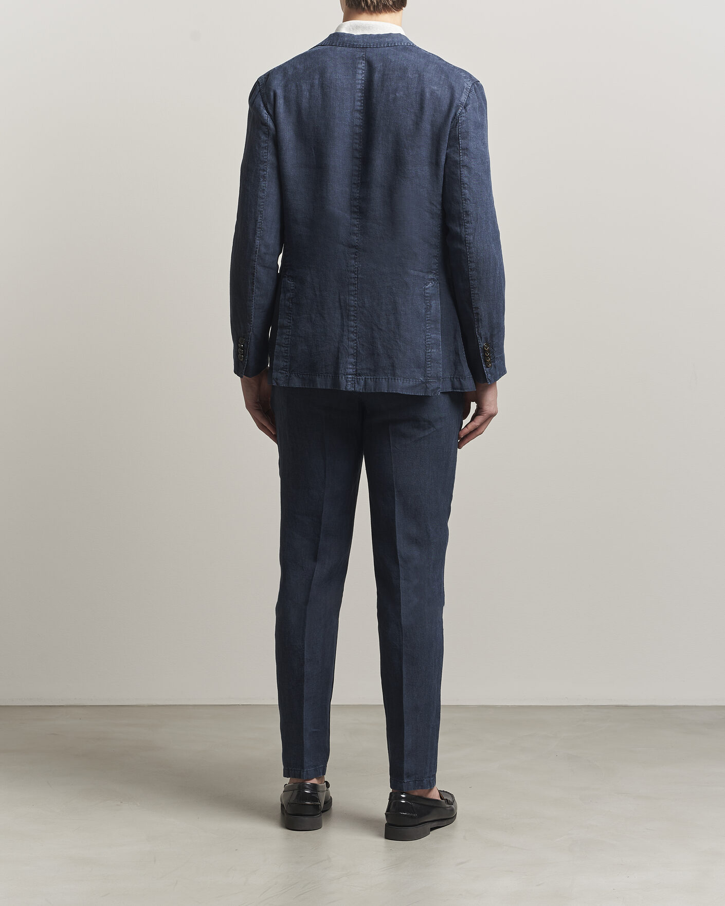 Herre | Jakkesæt | Boglioli | K Jacket Linen Suit Navy