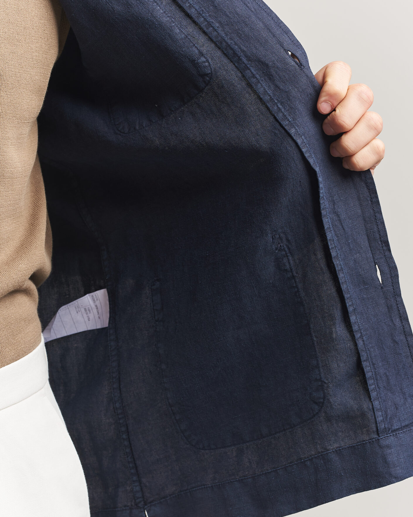 Herre | Jakker | Boglioli | Linen Painter Jacket Navy