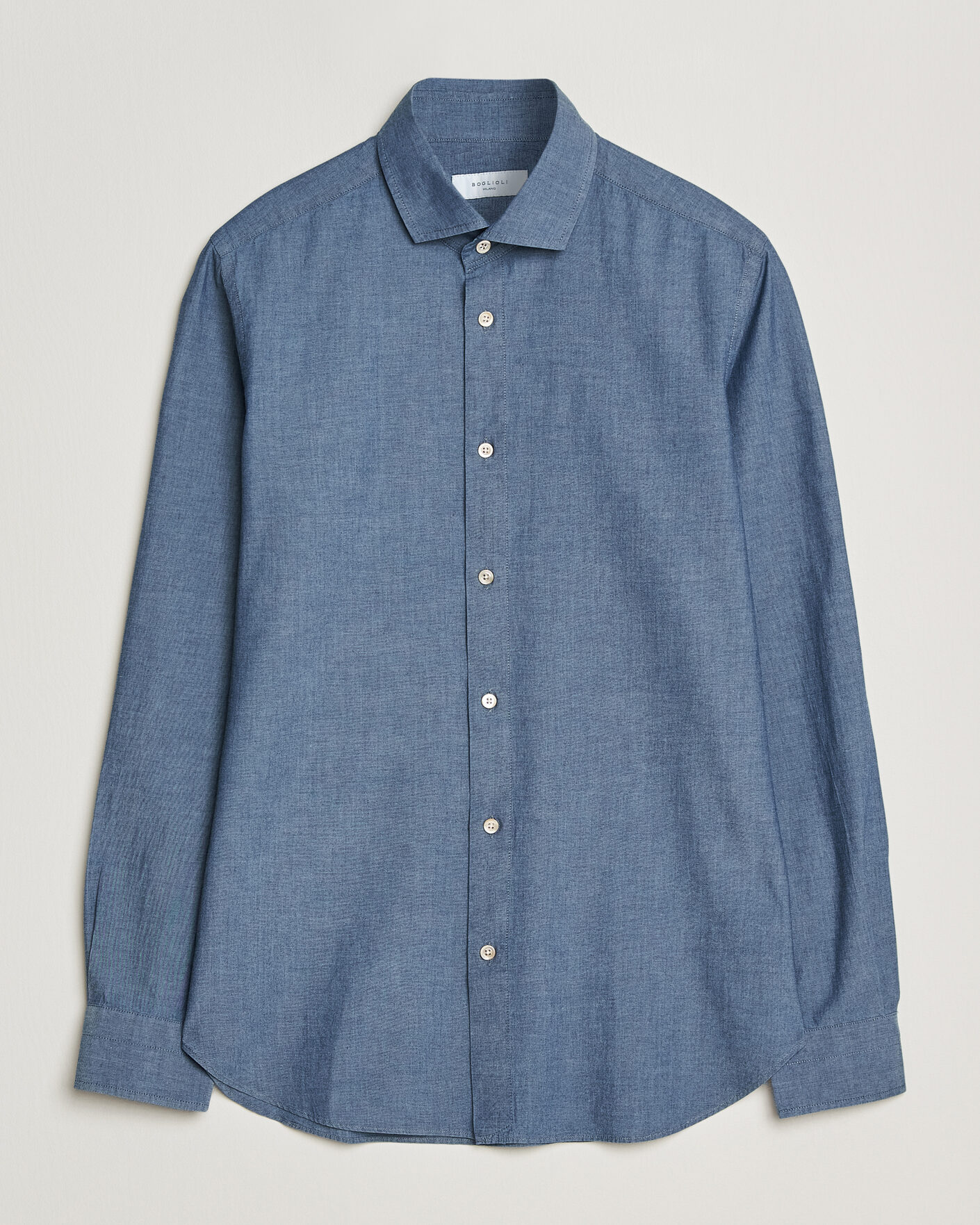 Herre | Skjorter | Boglioli | Chambray Shirt Medium Blue