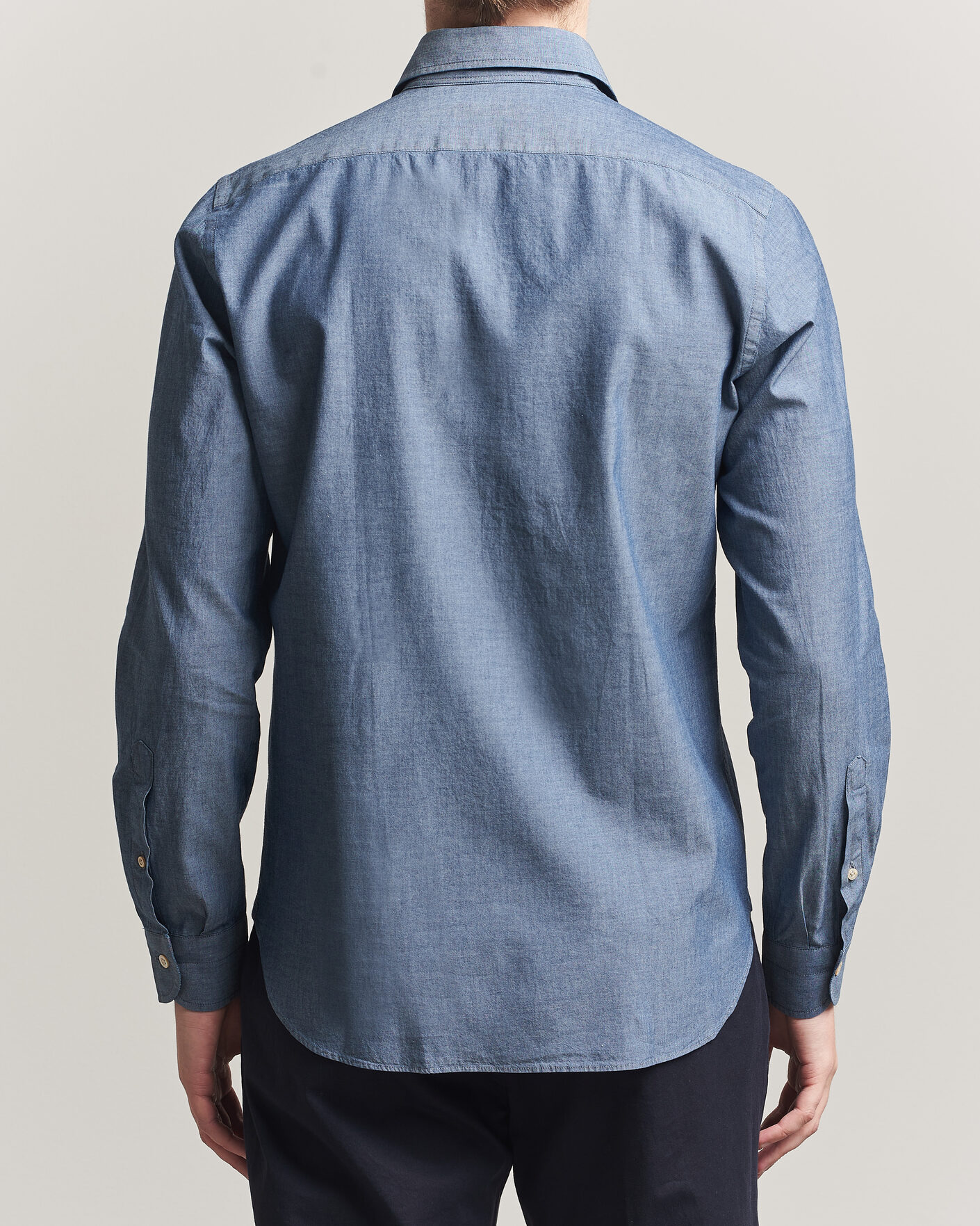 Herre | Skjorter | Boglioli | Chambray Shirt Medium Blue