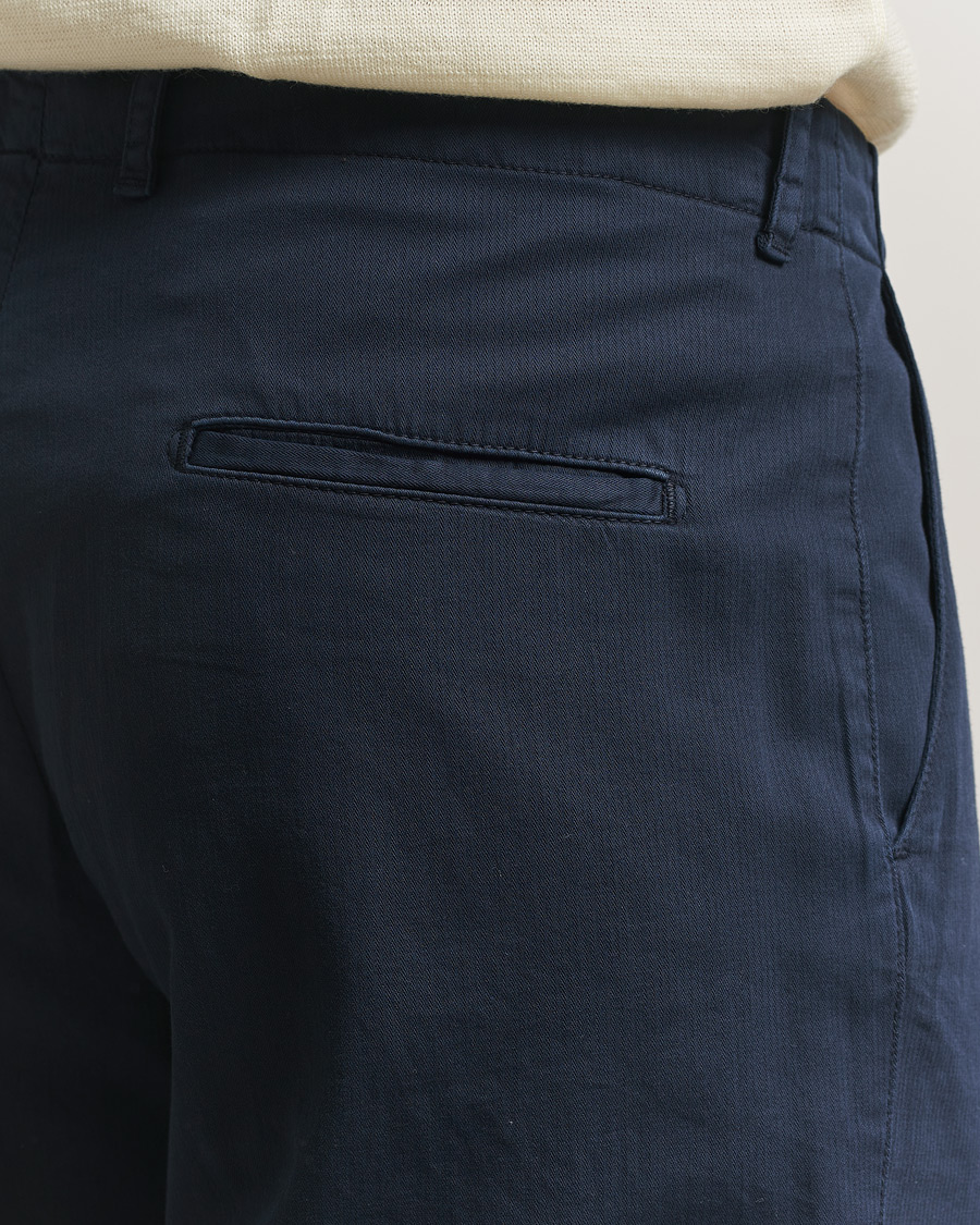 Herre | Bukser | Boglioli | Regular Fit Cotton Chinos Navy