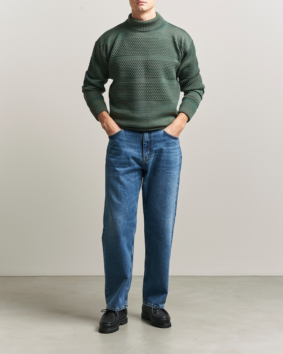 Herre | Trøjer | S.N.S. Herning | Fisherman Sweater Natural Machine Green