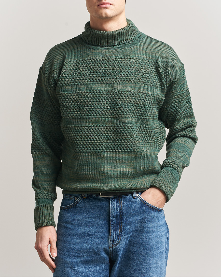 Herre | Trøjer | S.N.S. Herning | Fisherman Sweater Natural Machine Green