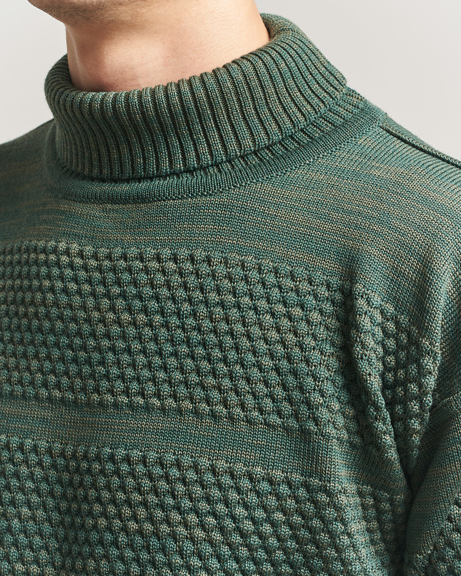 Herre | Trøjer | S.N.S. Herning | Fisherman Sweater Natural Machine Green