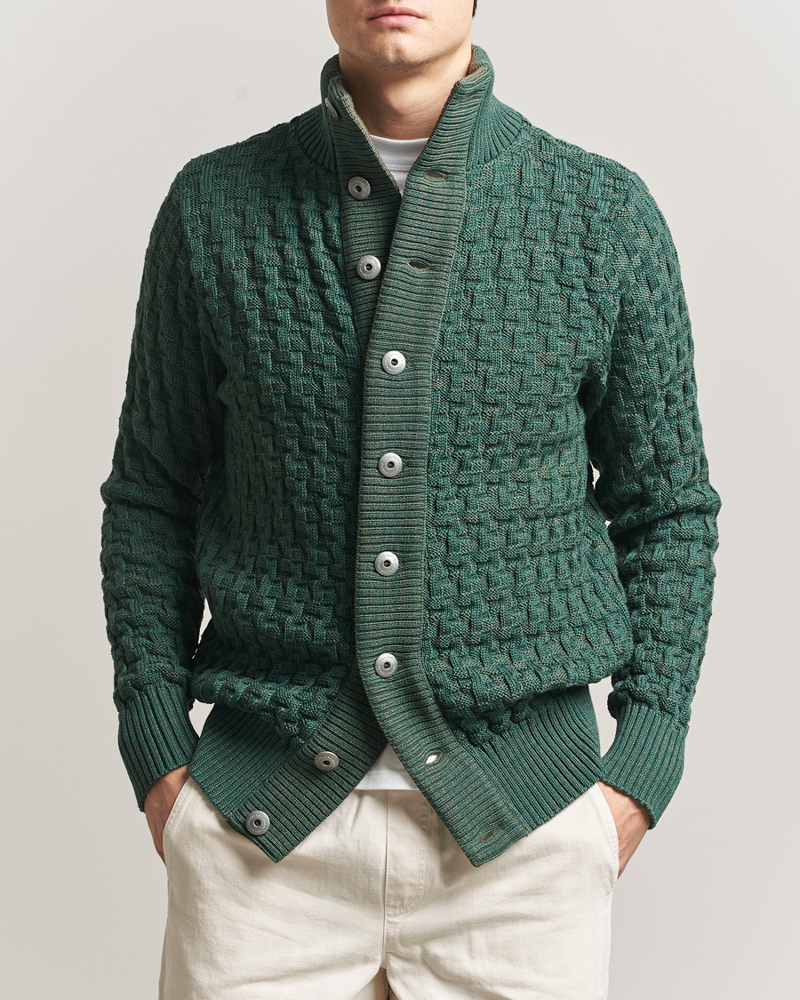 Herre | Trøjer | S.N.S. Herning | Stark Cardigan Machine Green
