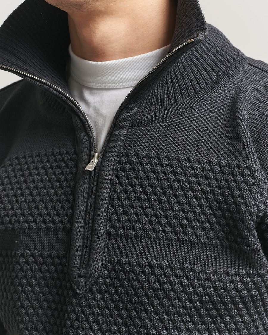 Herre | Trøjer | S.N.S. Herning | Fisherman Short Zip Molten Grey