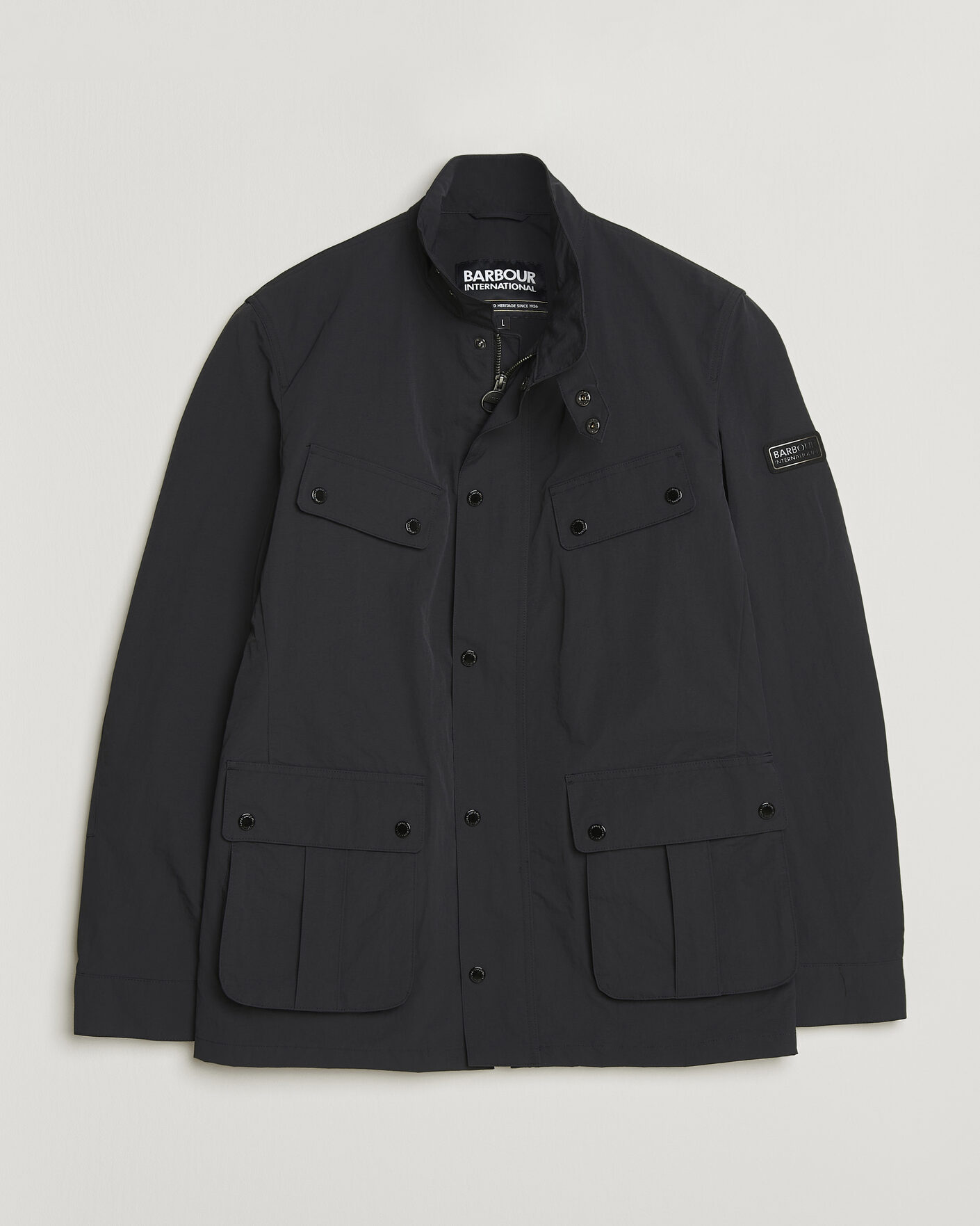 Herre | Jakker | Barbour International | Modern Showerproof Duke Jacket Black