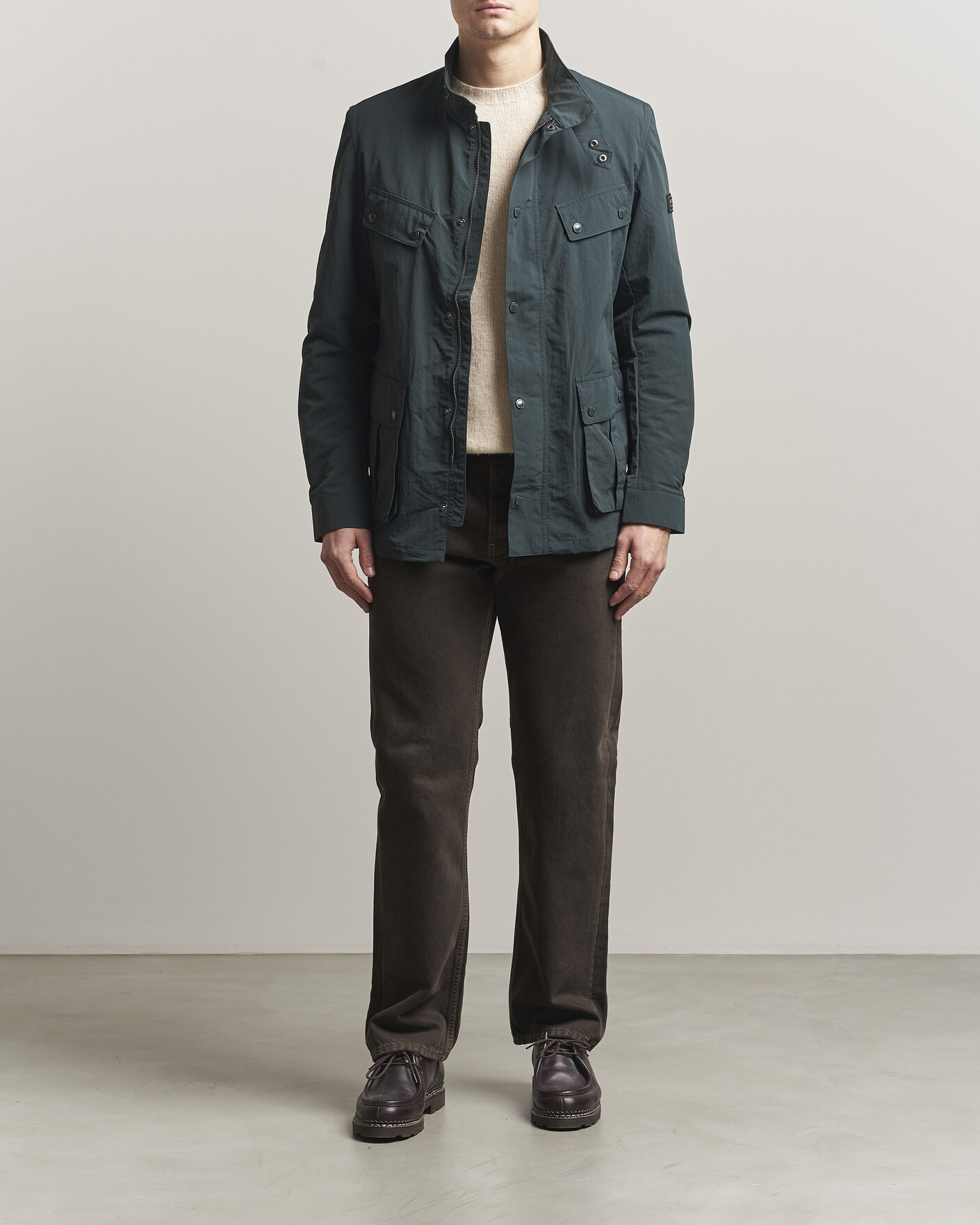 Herre | Jakker | Barbour International | Modern Showerproof Duke Jacket Forest River