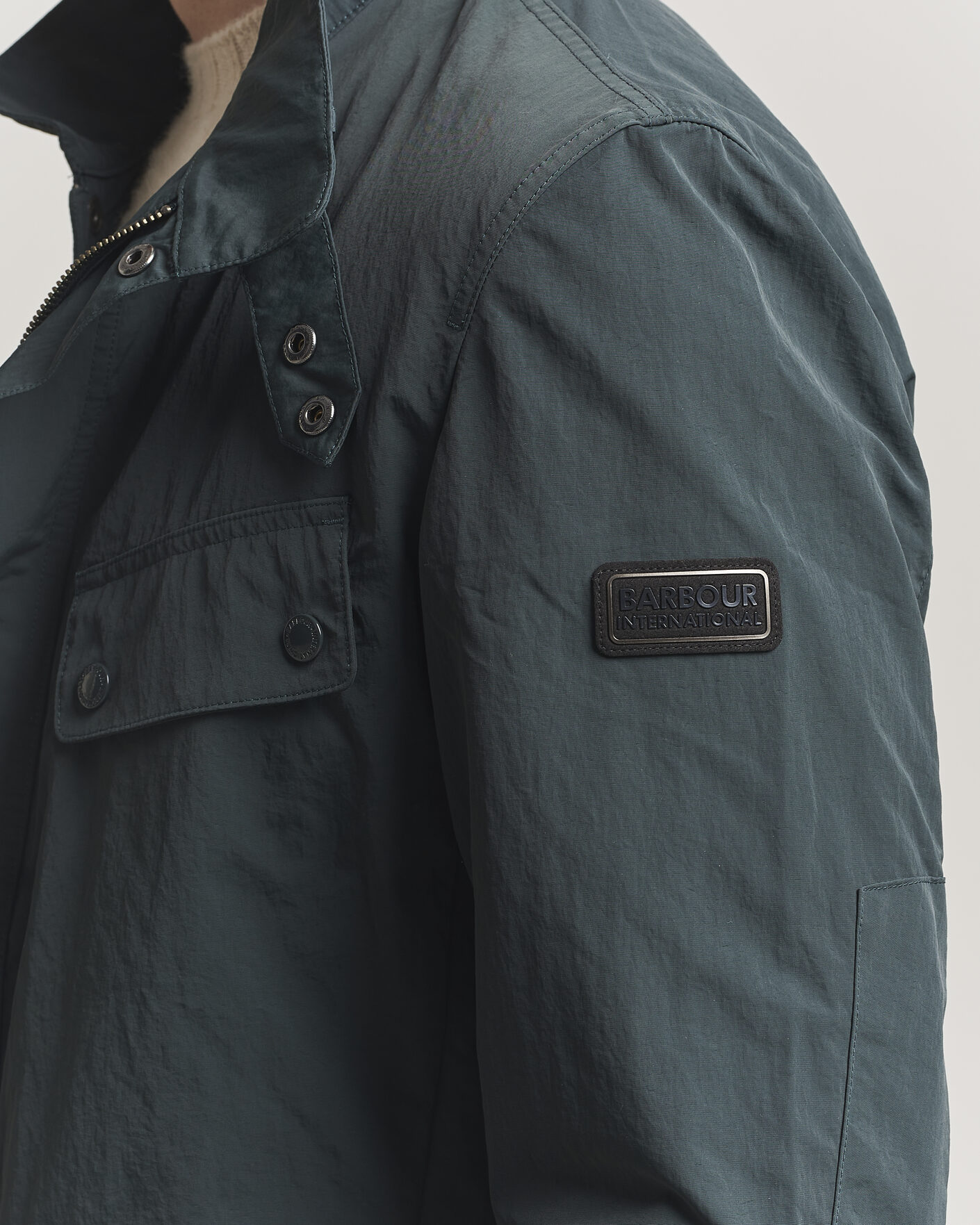 Herre | Jakker | Barbour International | Modern Showerproof Duke Jacket Forest River