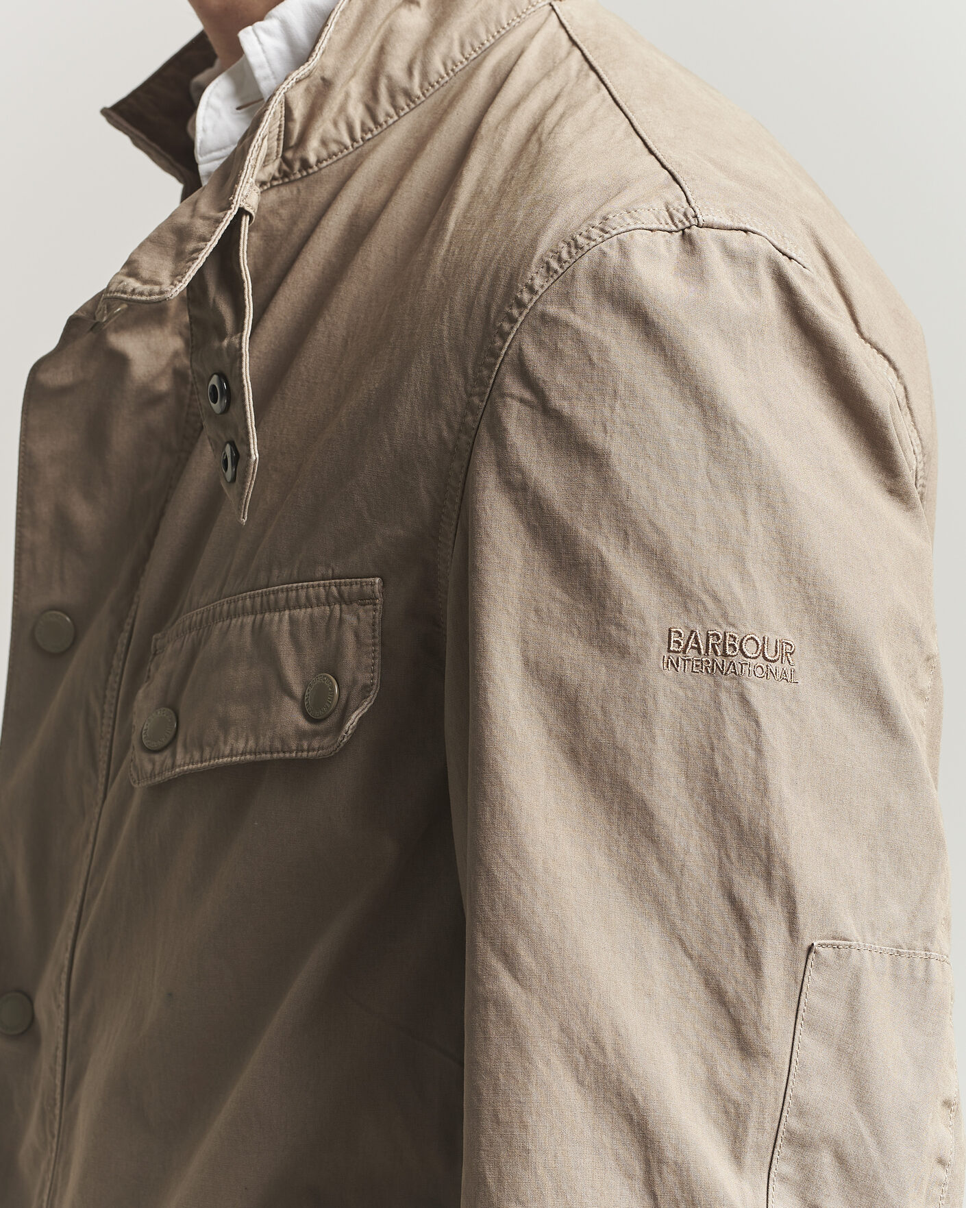 Herre | Jakker | Barbour International | Garment dyed Casual Duke Jacket Timberwolf