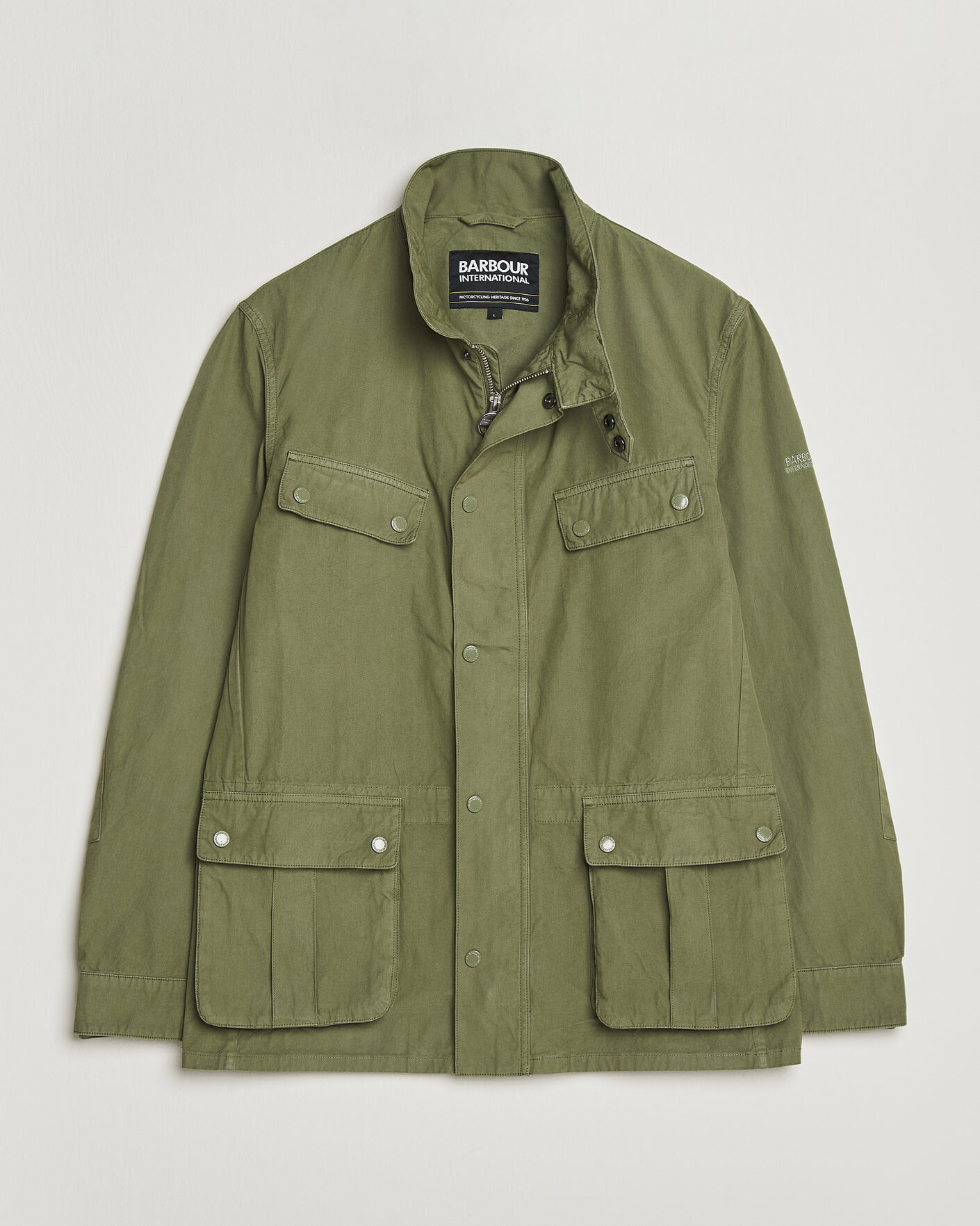 Herre | Jakker | Barbour International | Garment dyed Casual Duke Jacket Burnt Olive