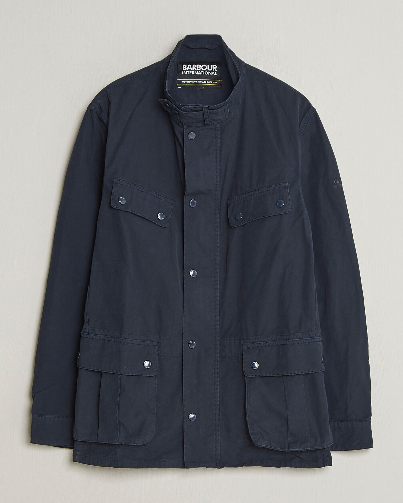 Herre | Jakker | Barbour International | Garment dyed Casual Duke Jacket Navy