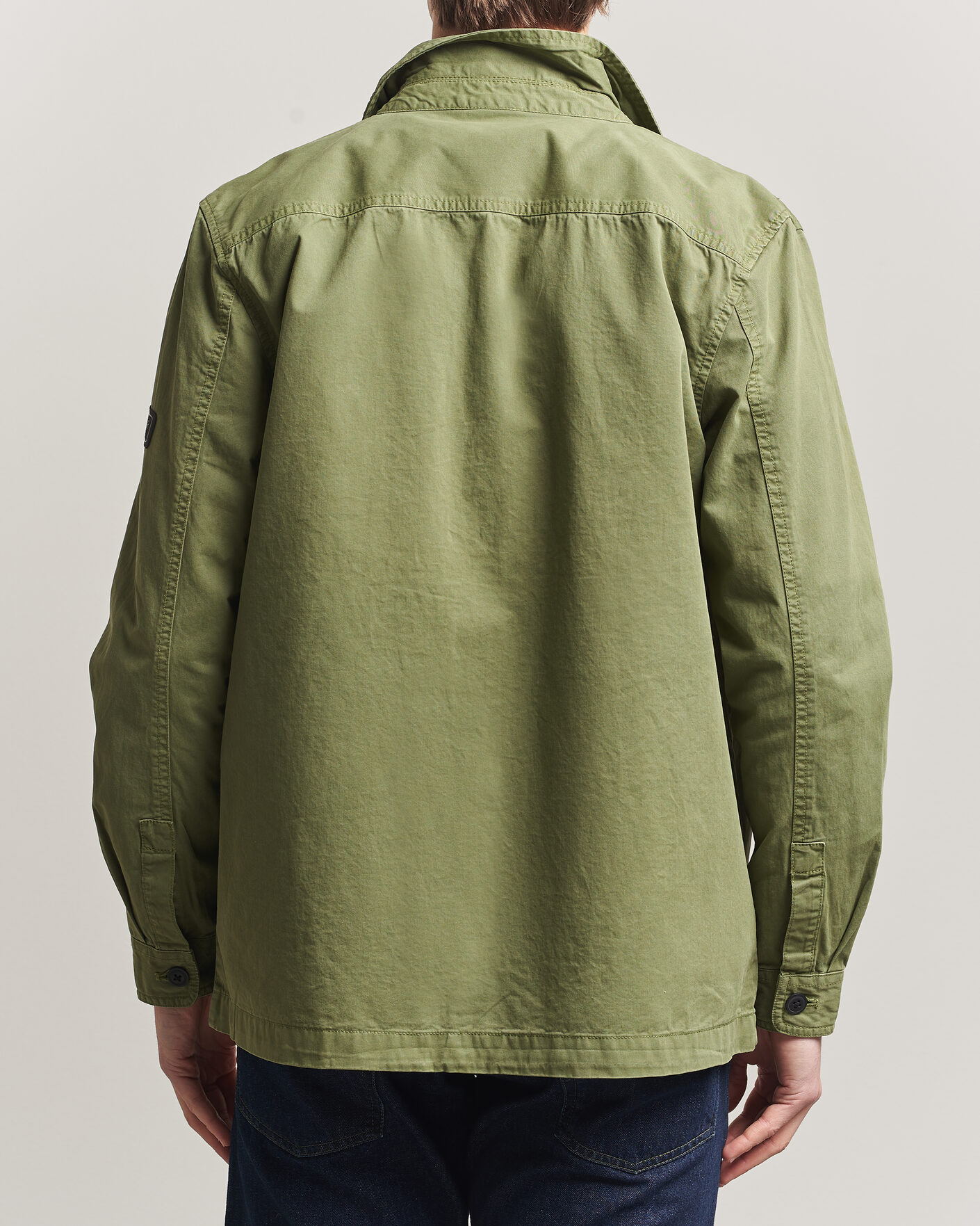 Herre | Skjorter | Barbour International | Arlo Cotton Overshirt Burnt Olive