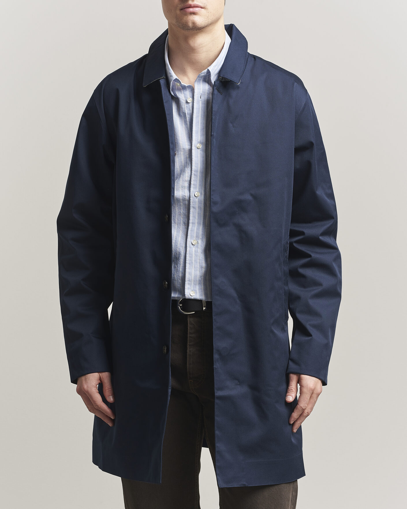 Herre | Jakker | Barbour Lifestyle | Rokig Waterproof Car Coat Navy