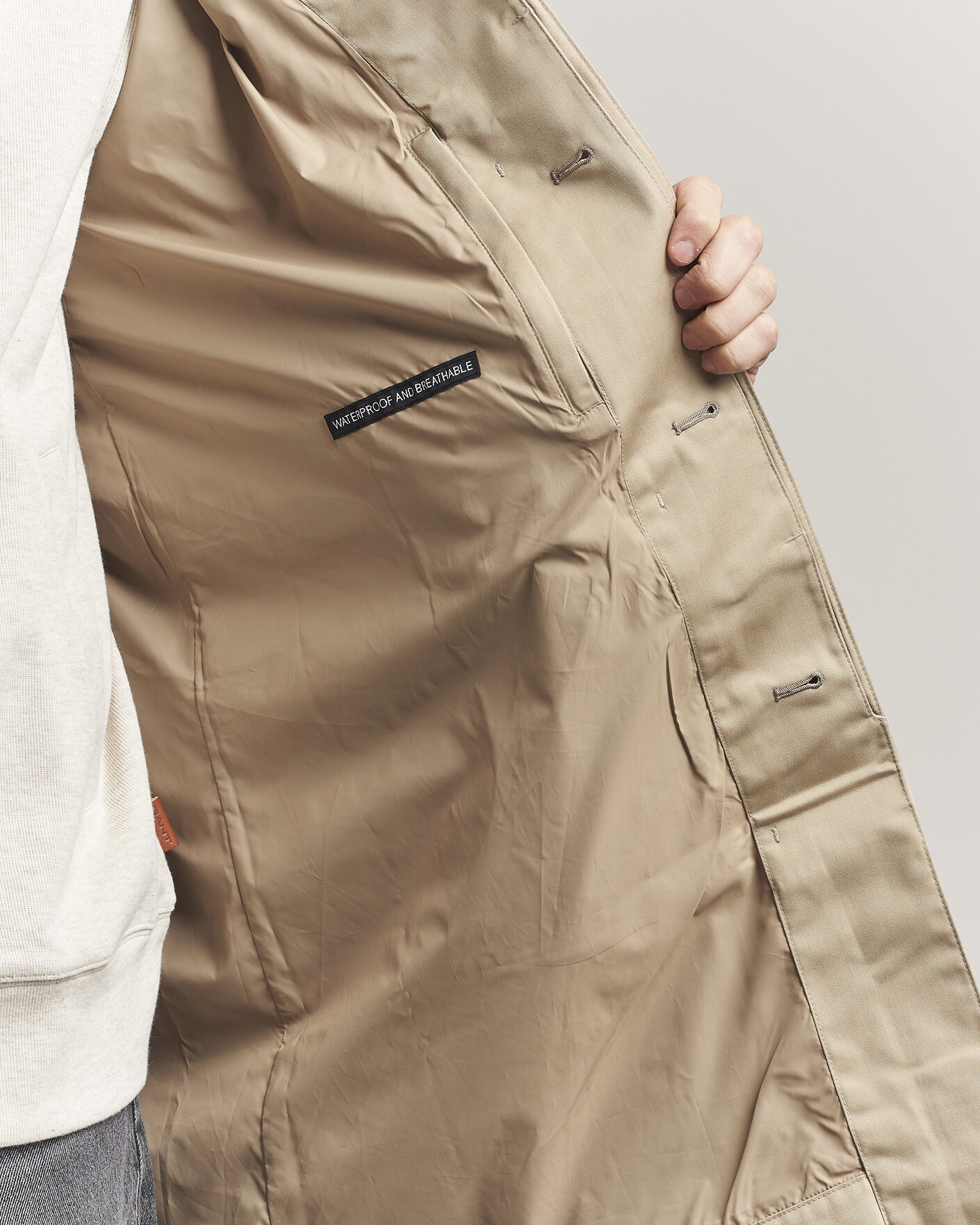 Herre | Jakker | Barbour Lifestyle | Rokig Waterproof Car Coat Washed Stone