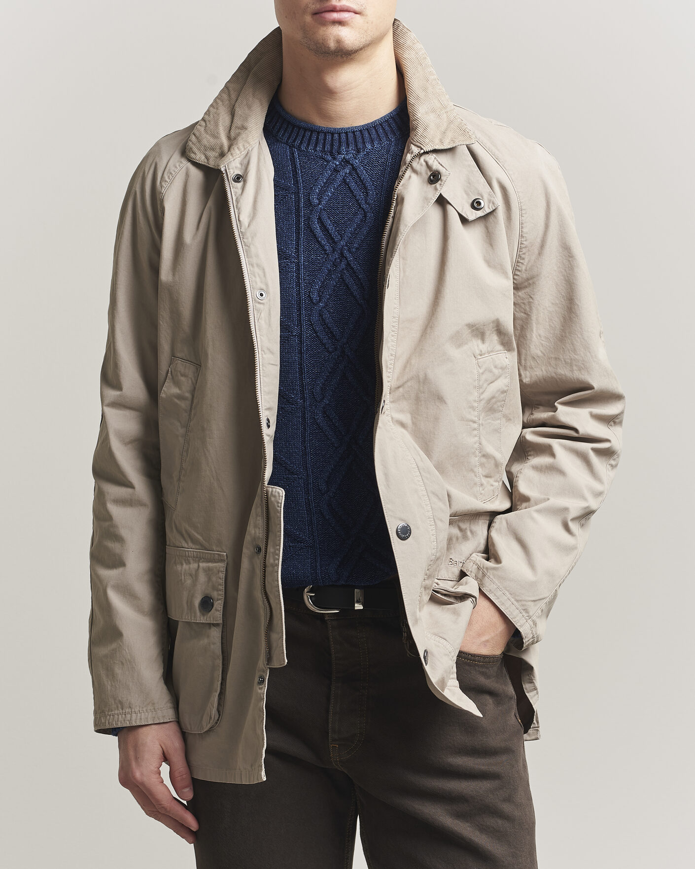 Herre | Jakker | Barbour Lifestyle | Ashby Casual Jacket Concrete