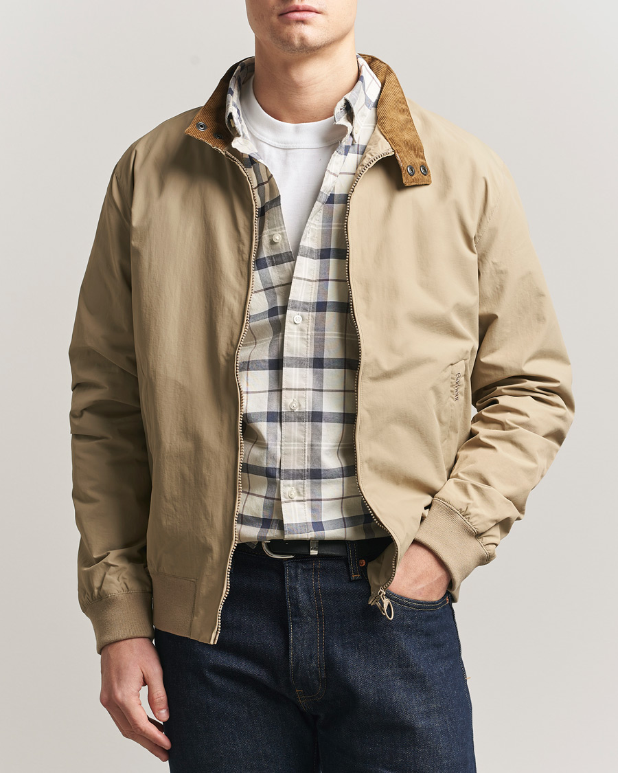 Herre | Jakker | Barbour Lifestyle | Royston Casual Harrington Jacket Washed Stone