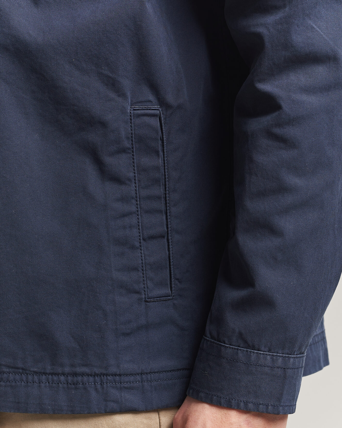 Herre | Skjorter | Barbour Lifestyle | Glendale Zip Overshirt Navy