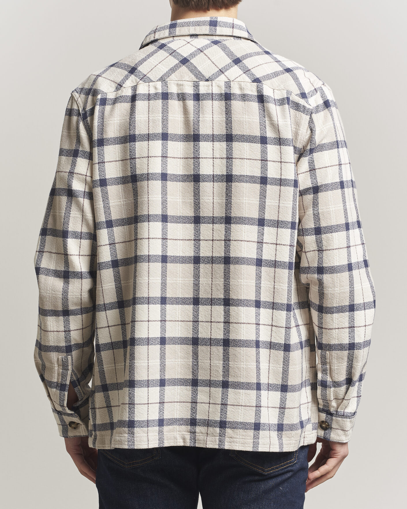 Herre | Skjorter | Barbour Lifestyle | Vennel Textured Tartan Overshirt Oban Mist Tartan