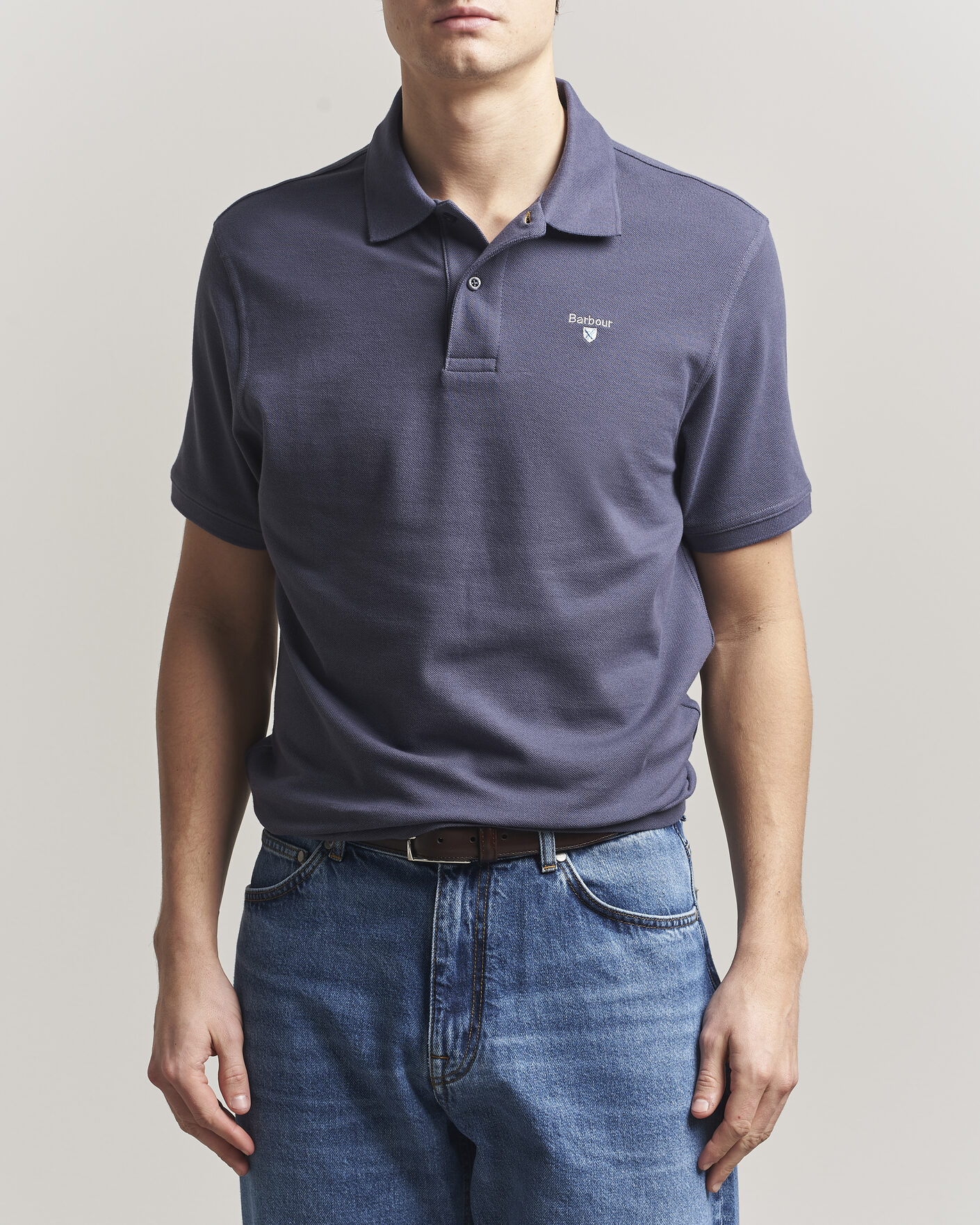 Herre | Polotrøjer | Barbour Lifestyle | Sports Polo Washed Navy