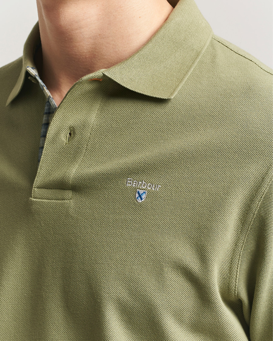 Herre | Polotrøjer | Barbour Lifestyle | Tartan Pique Polo Laurel Green