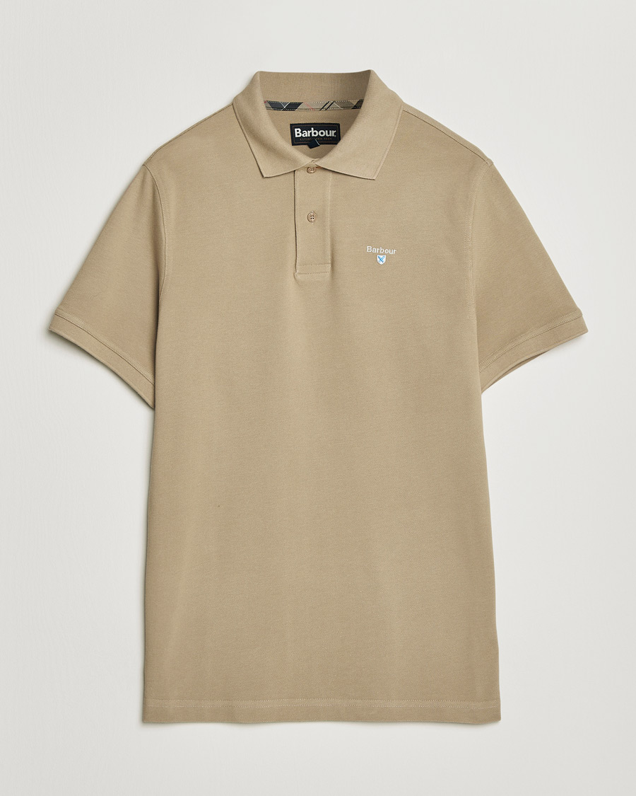 Herre | Polotrøjer | Barbour Lifestyle | Tartan Pique Polo Washed Stone