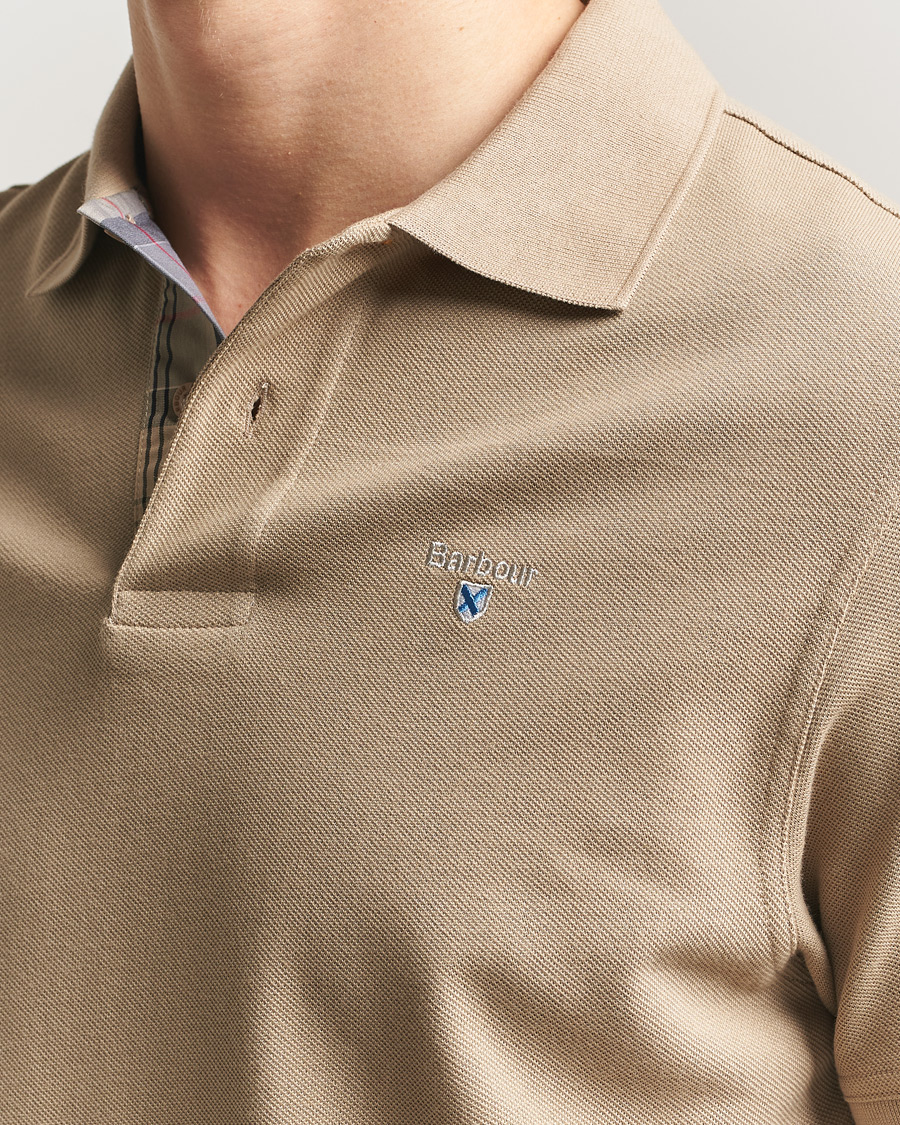Herre | Polotrøjer | Barbour Lifestyle | Tartan Pique Polo Washed Stone