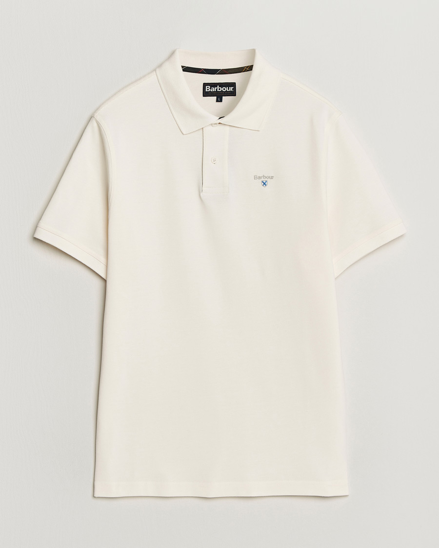 Herre | Polotrøjer | Barbour Lifestyle | Tartan Pique Polo Whisper White