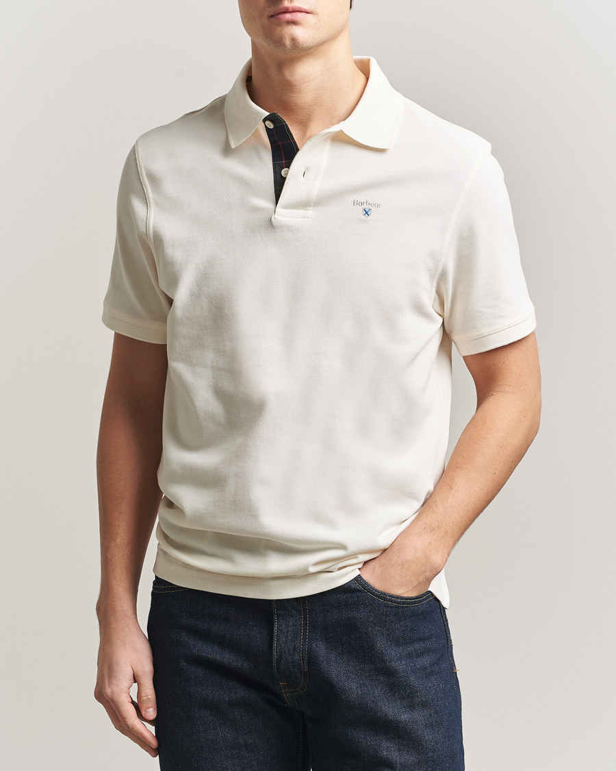 Herre | Polotrøjer | Barbour Lifestyle | Tartan Pique Polo Whisper White