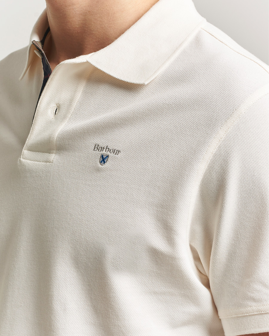 Herre | Polotrøjer | Barbour Lifestyle | Tartan Pique Polo Whisper White