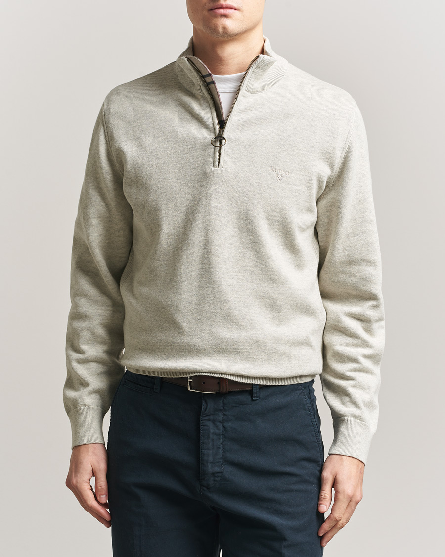 Herre | Trøjer | Barbour Lifestyle | Cotton Half Zip Neutral