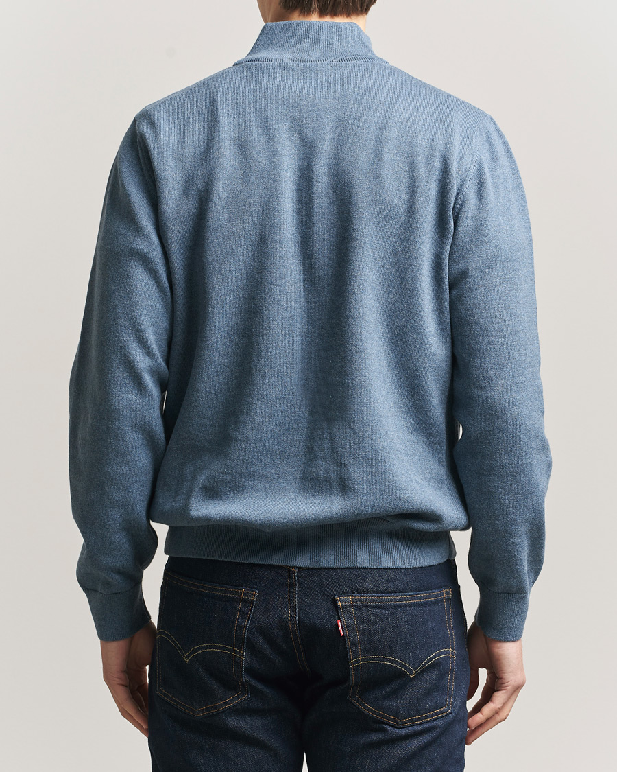 Herre | Trøjer | Barbour Lifestyle | Cotton Half Zip Dusk Blue