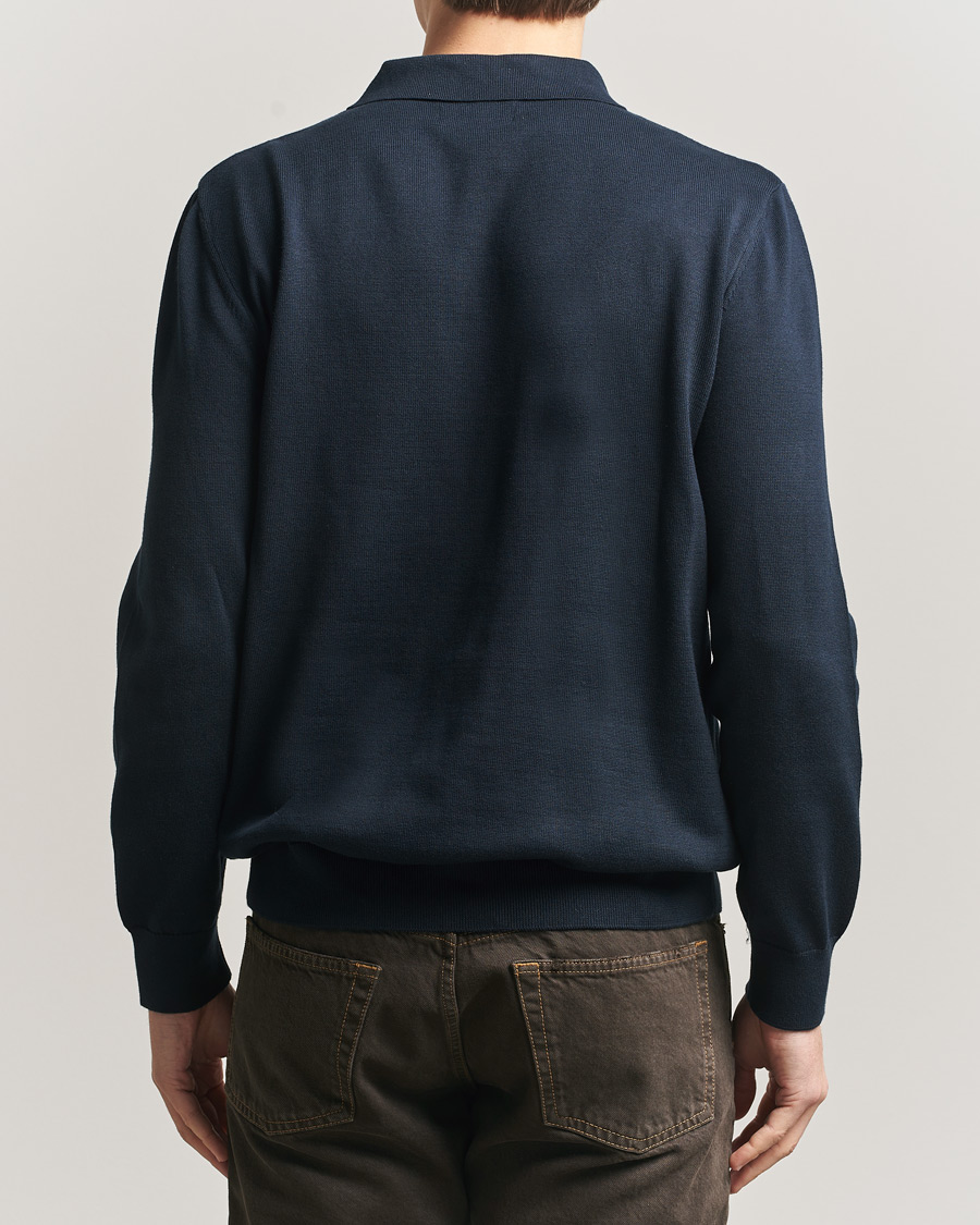Herre | Trøjer | Barbour Lifestyle | Pima Cotton Knitted Polo Navy