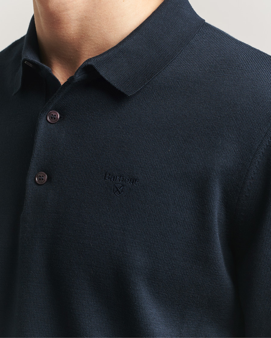 Herre | Trøjer | Barbour Lifestyle | Pima Cotton Knitted Polo Navy