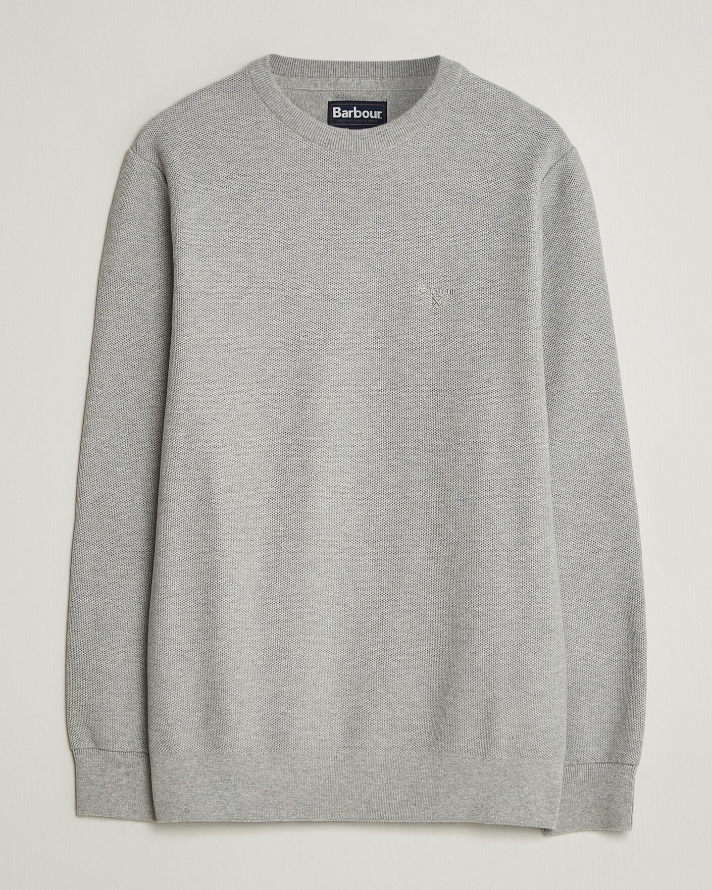 Herre | Trøjer | Barbour Lifestyle | Honeycomb Crew Neck Grey Marl