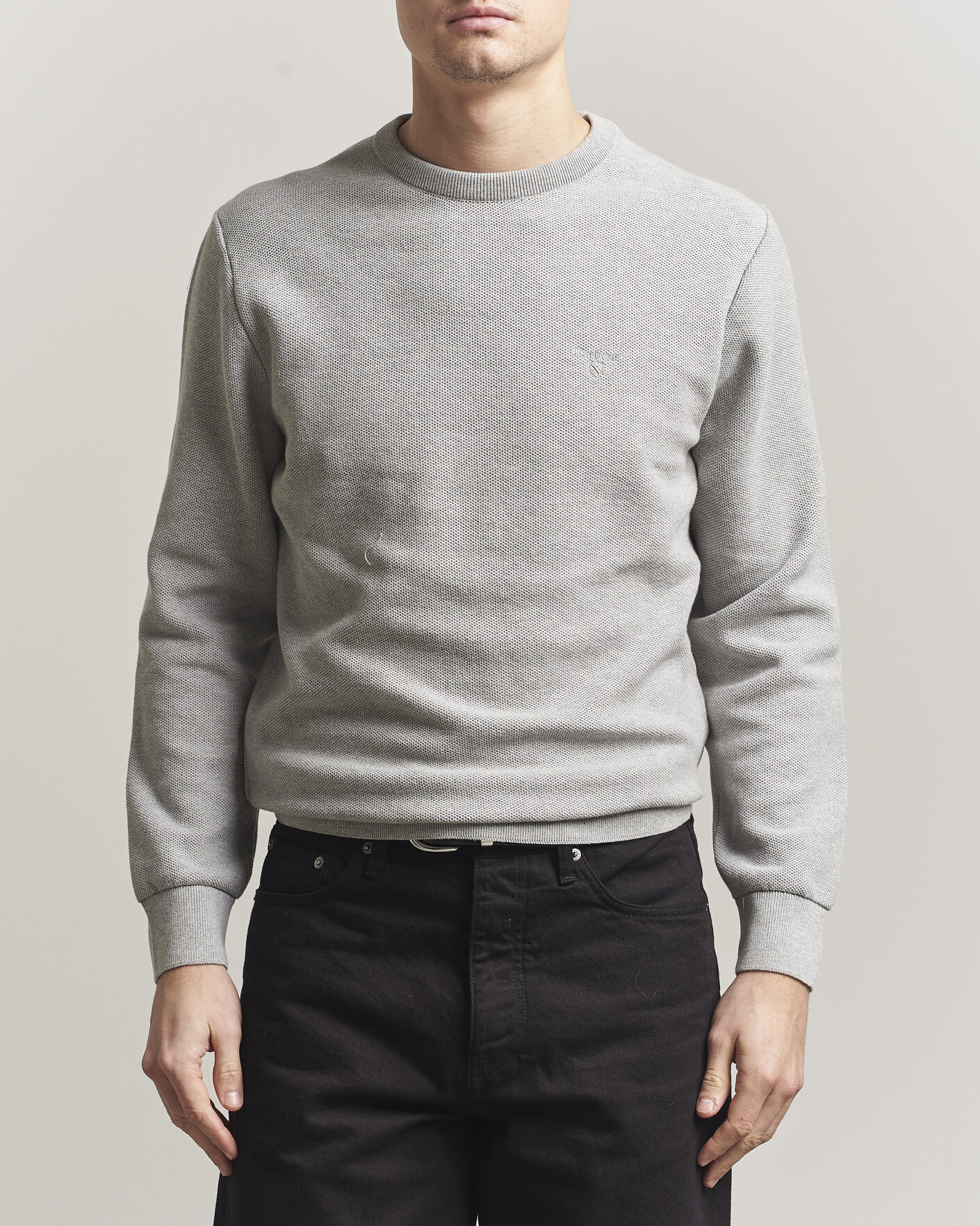 Herre | Trøjer | Barbour Lifestyle | Honeycomb Crew Neck Grey Marl