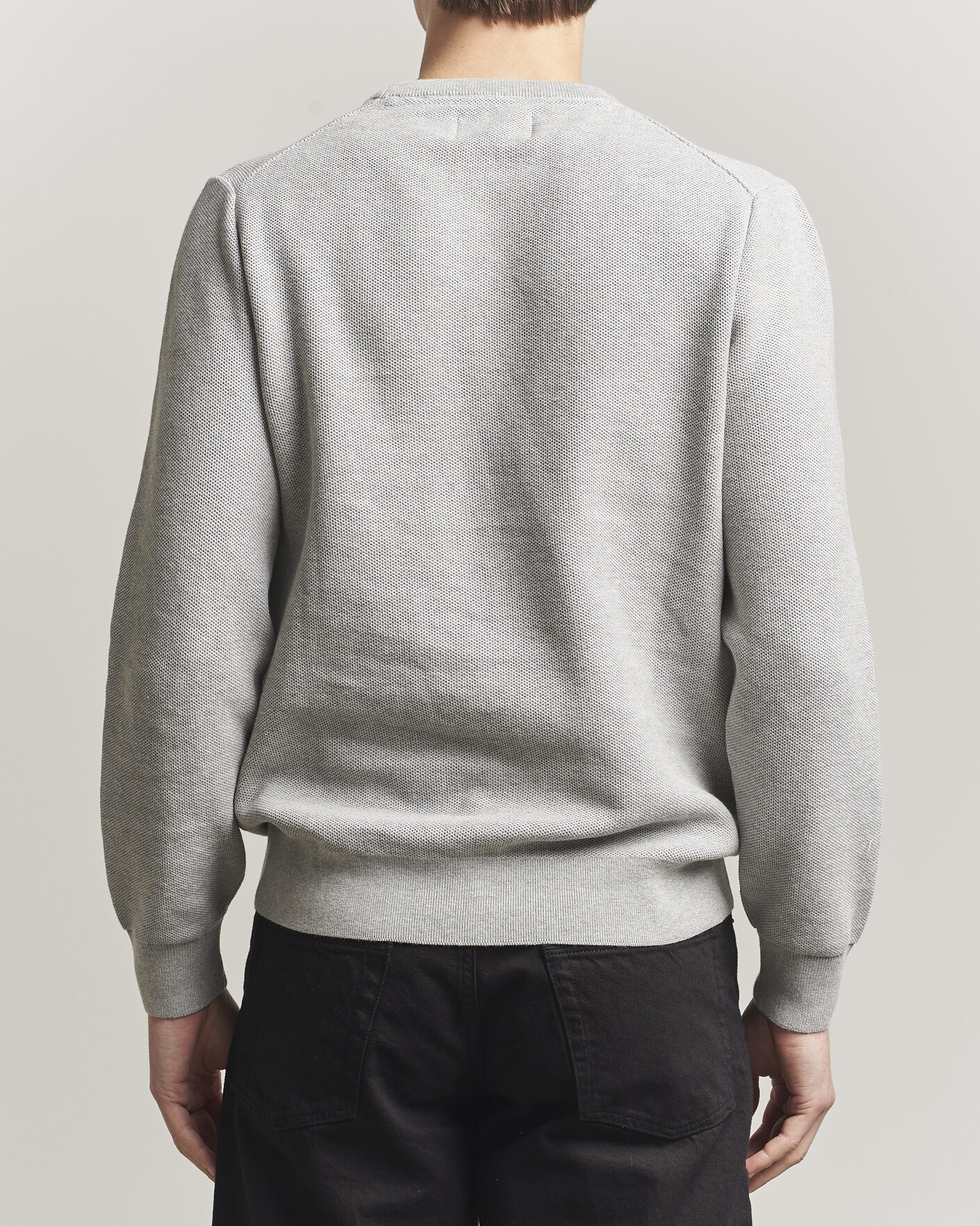 Herre | Trøjer | Barbour Lifestyle | Honeycomb Crew Neck Grey Marl